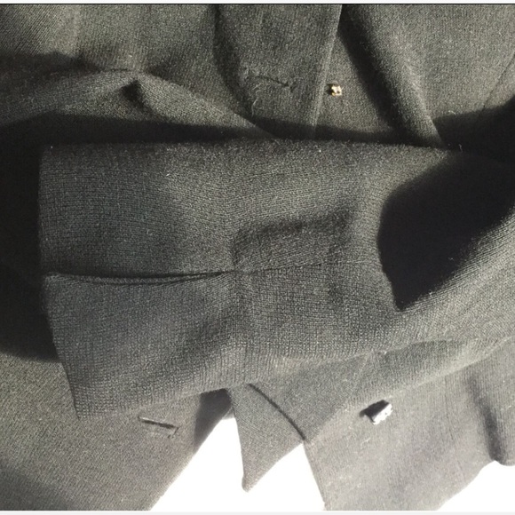 Vintage MINK FUR Collar PEPLUM JACKET S/M - Picture 9 of 15